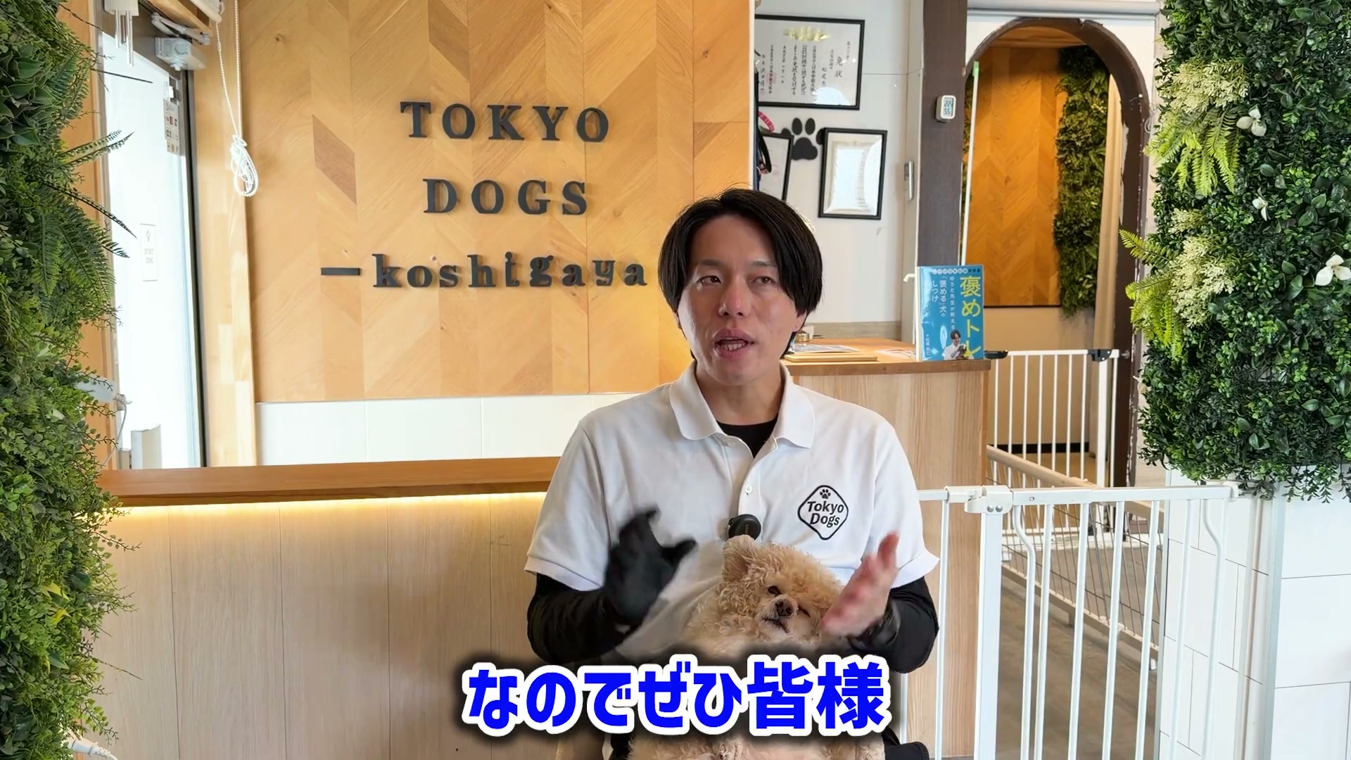 犬と飼い主へ発信を届けたいと話す松尾邑仁
