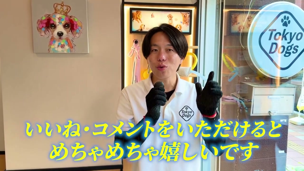 松尾邑仁がカメラへ向けて「いいね・コメント」を呼びかける場面