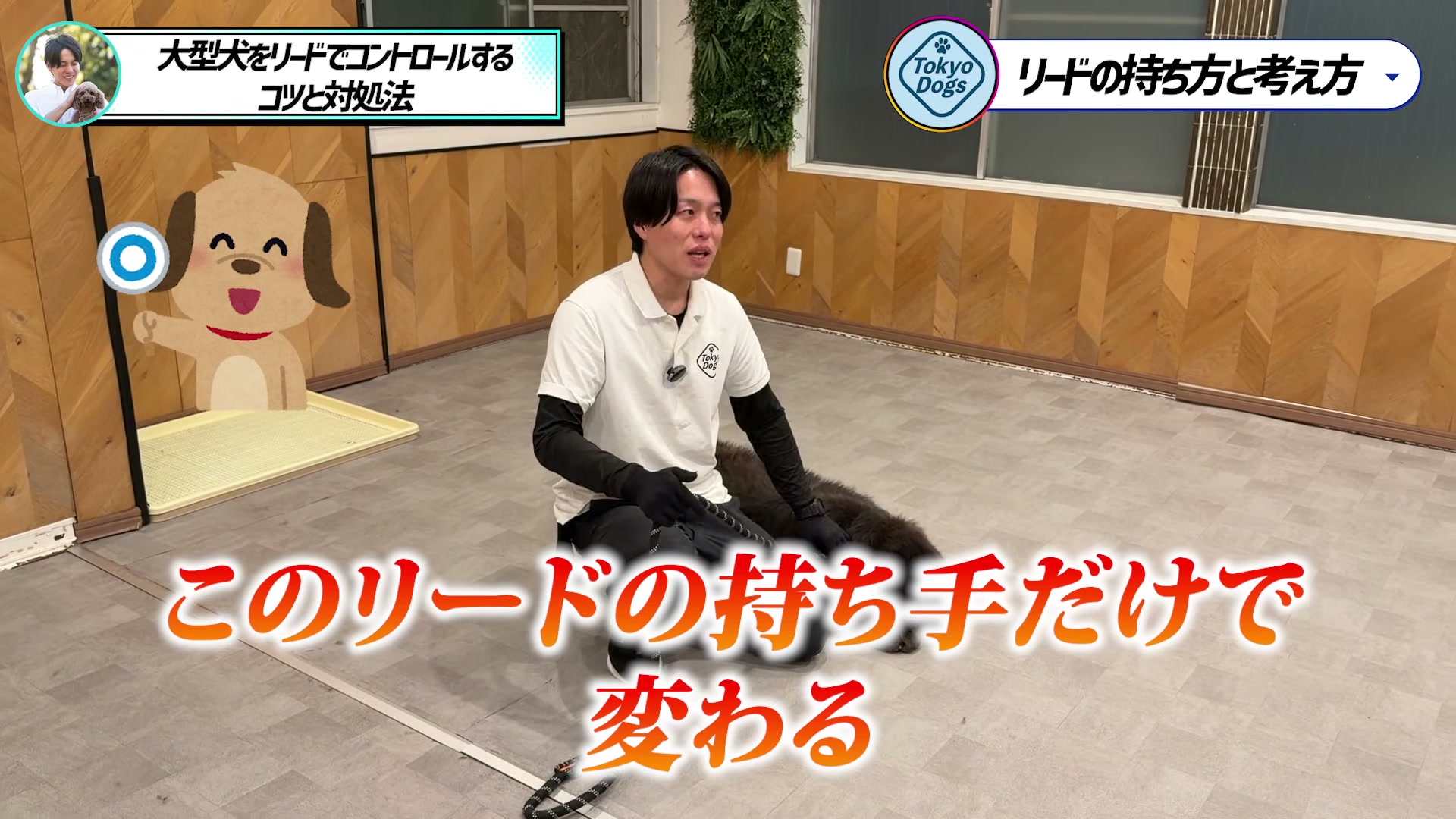 リードの持ち手だけに頼る対応を見直す松尾邑仁